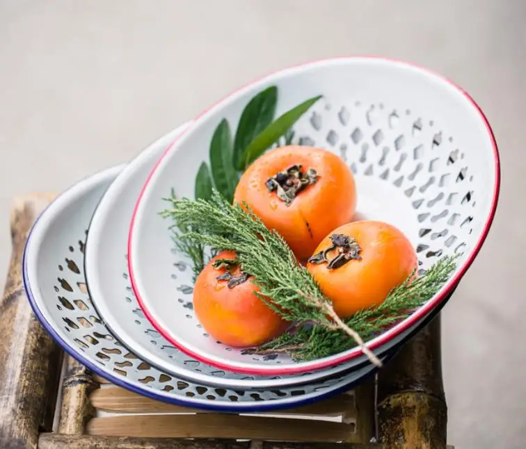 Фруктовый поднос с эмалью в европейском стиле креативная Ретро эмалированная