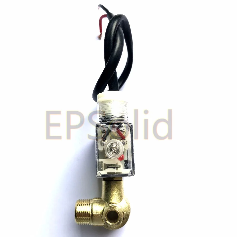 AC220V воздушный компрессор Соленоидный клапан резьба 90 градусов DIY домашний инструмент 3 порта латунный центральный SPZJ-02AC