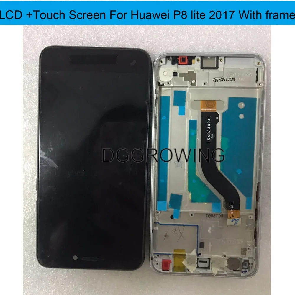 DGGROWING 10 шт./лот запасные части для Huawei Ascend P8 Lite 2017 ЖК-экран с сенсорным экраном и