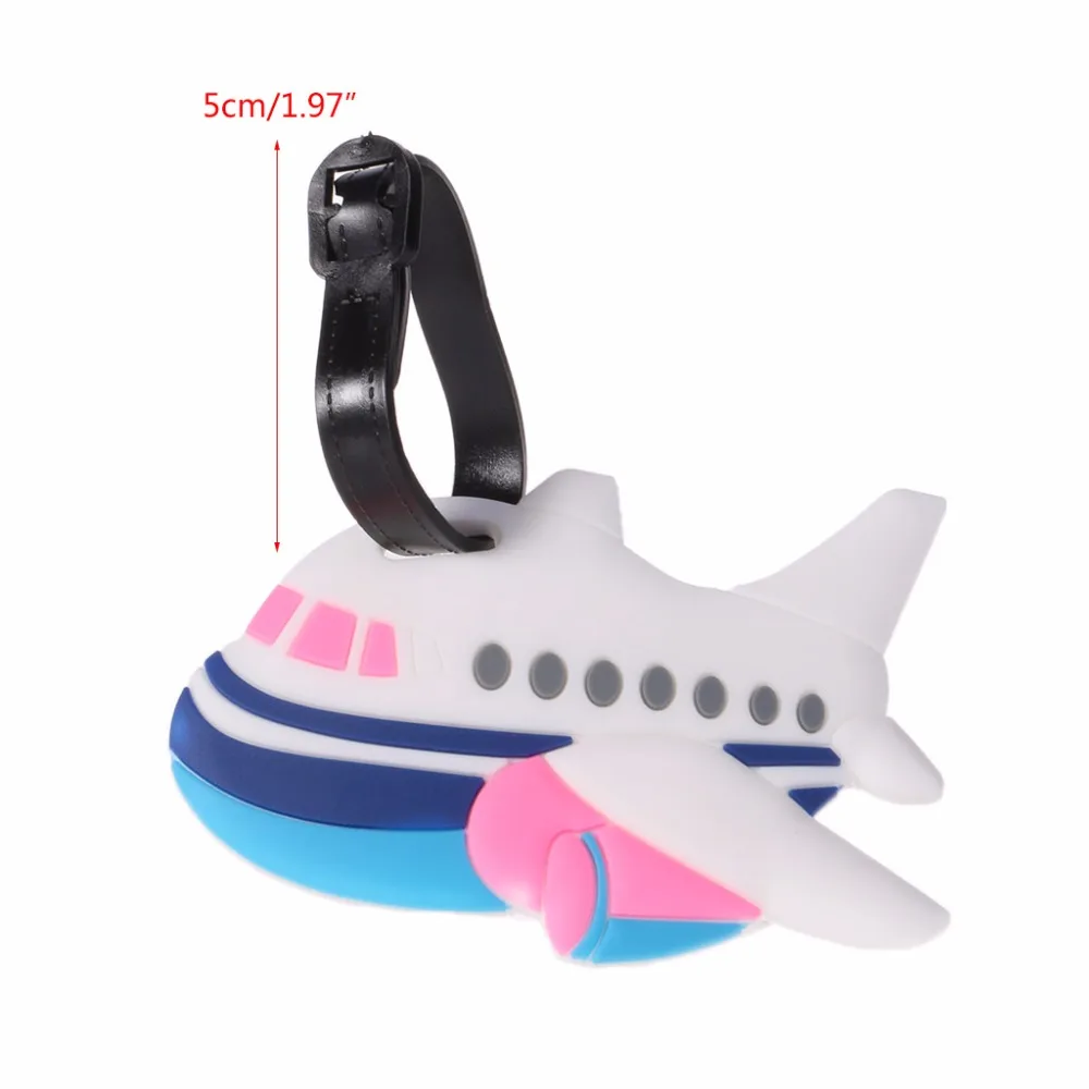 

Cartoon Label Strap Suitcase Name Address Tel Tags for Travel Luggage Tag Baggage Boarding Tags Portable Label THINKTHENDO