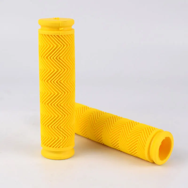yellow Резиновые велосипедные ручки для горного велосипеда велосипедные ручки BMX для горной дороги fixie велосипедные мягкие Нескользящие противоударные стабильные дешевые - Цвет: yellow