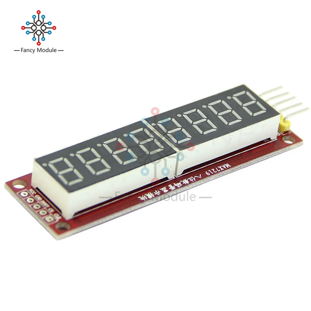 8 разрядный светодиодный дисплей MAX7219 7 сегментная цифровая трубка для Arduino Raspberry