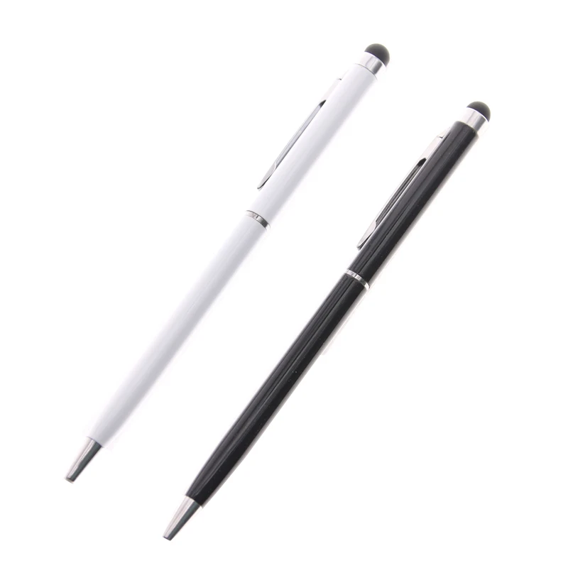 1 Pcs 2in1 Capacitive Touch Screen Stylus With Ball Point Pen For Mobile Phone Ballpoint Material Escolar | Канцтовары для офиса и
