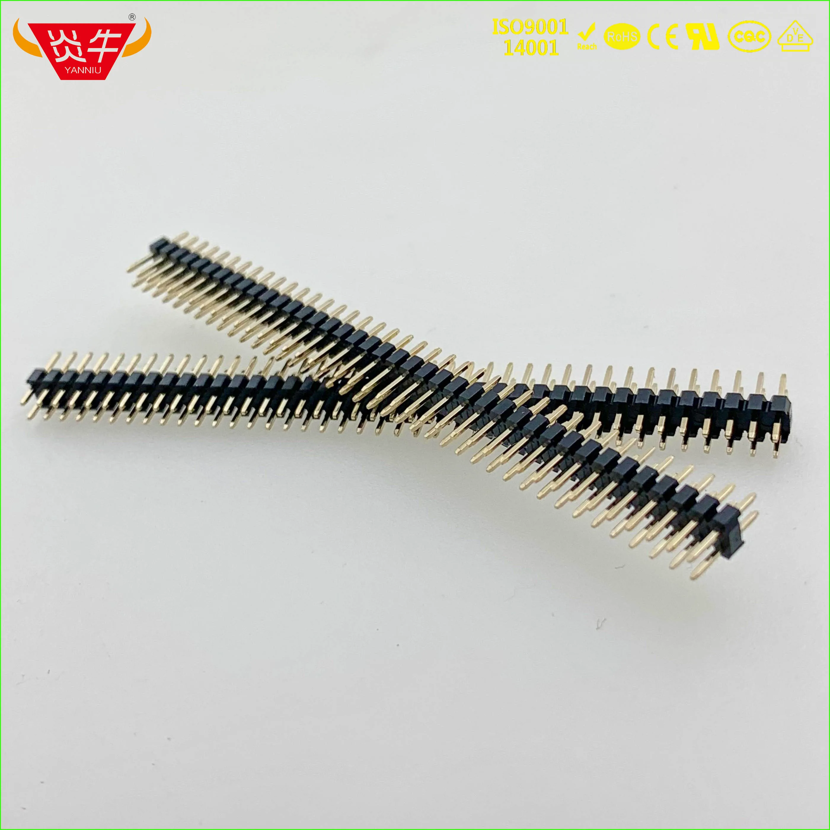1 27 мм Шаг 2X50P 100PIN штекер полосы разъем двухрядный прямой штыревой выдерживает