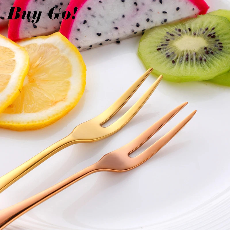 2 шт. вилка из нержавеющей стали для фруктов и десертов|Вилки| |