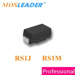 Mosleader RS1J FR105 RS1M FR107 SMA 2000PCS DO214AC 1A 600V 1000V 1KV High quality