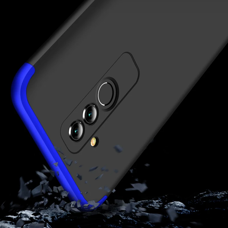 Чехол для Huawei Mate 20 Lite с полной защитой на 360 градусов жесткий ударопрочный матовый