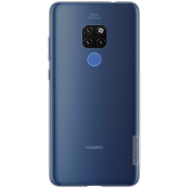 Серый Чехол NILLKIN для huawei mate 20 из ТПУ, прозрачный, мягкий чехол-накладка для huawei mate 20 - Цвет: Серый