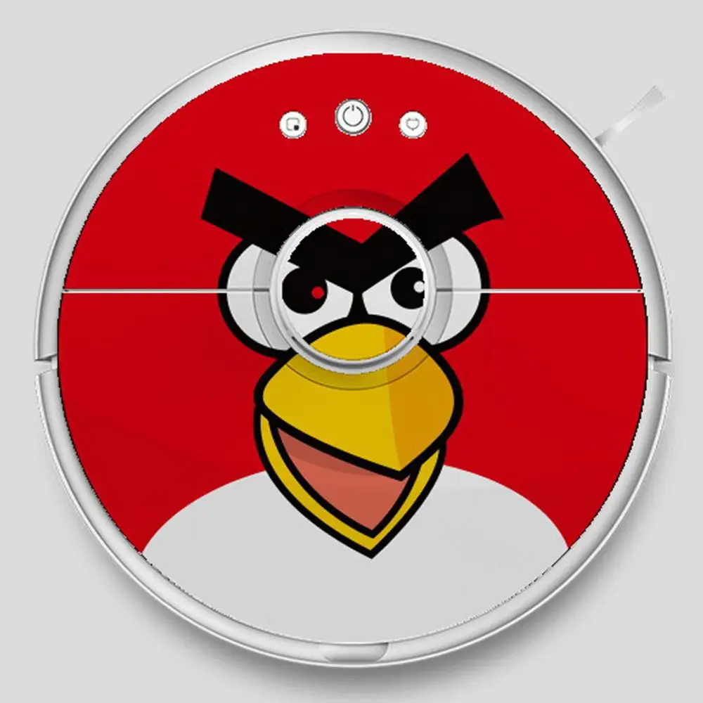 Angry bird Милая наклейка для робота-пылесоса xiaomi 2 Roborock S50 S51 защитная пленка наклейка бумажный пылесос части не щеточный фильтр - Цвет: Angry bird