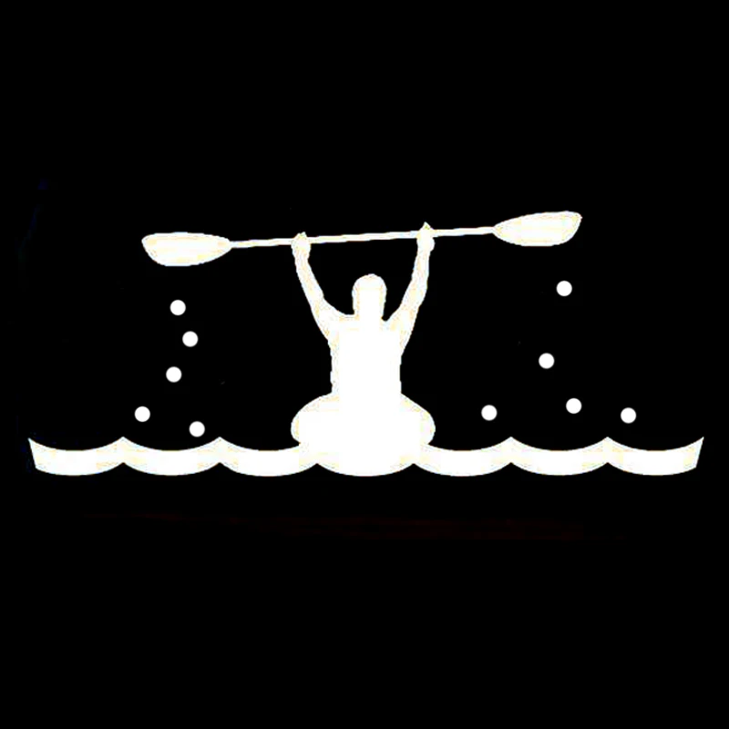 17 9 см * 7 модные каяк спорт Силуэт водных видов спорта Виниловая пленка для