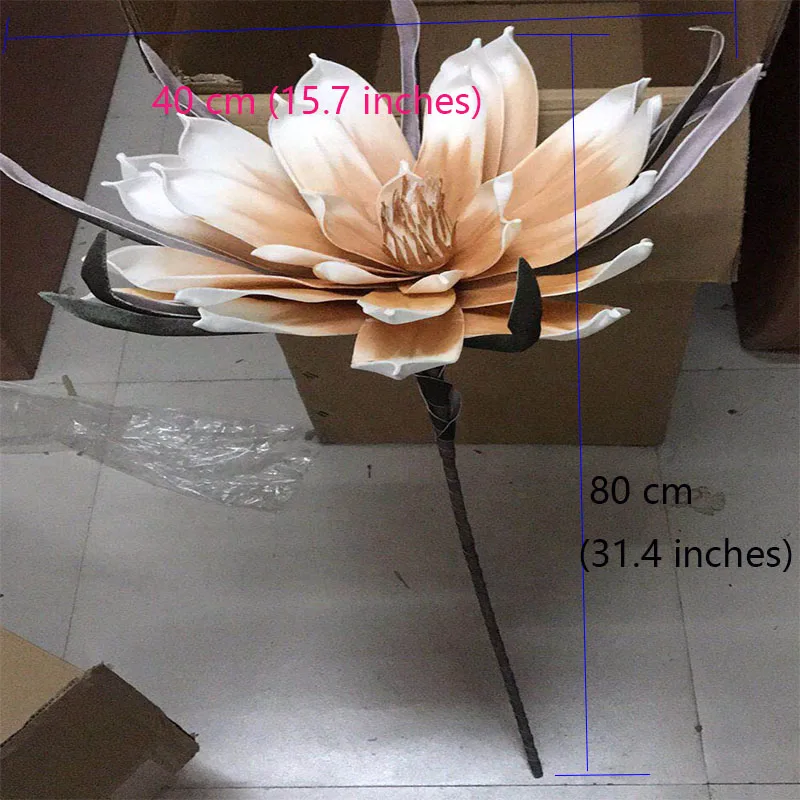 

Large Foam Fake Flower Artificial Large Magnolia Wedding Background Wall Decoration Window Stage Decoration