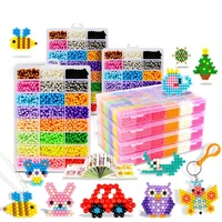 24 colors diy magic beads animal molds hand making 3d puzzle kids educational beads toys for children spell replenish