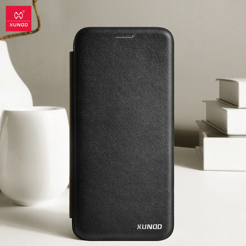 XUNDD кожаный чехол с защитой на 360 градусов для samsung Galaxy s7 edge/s8/s9 plus кошелек телефона