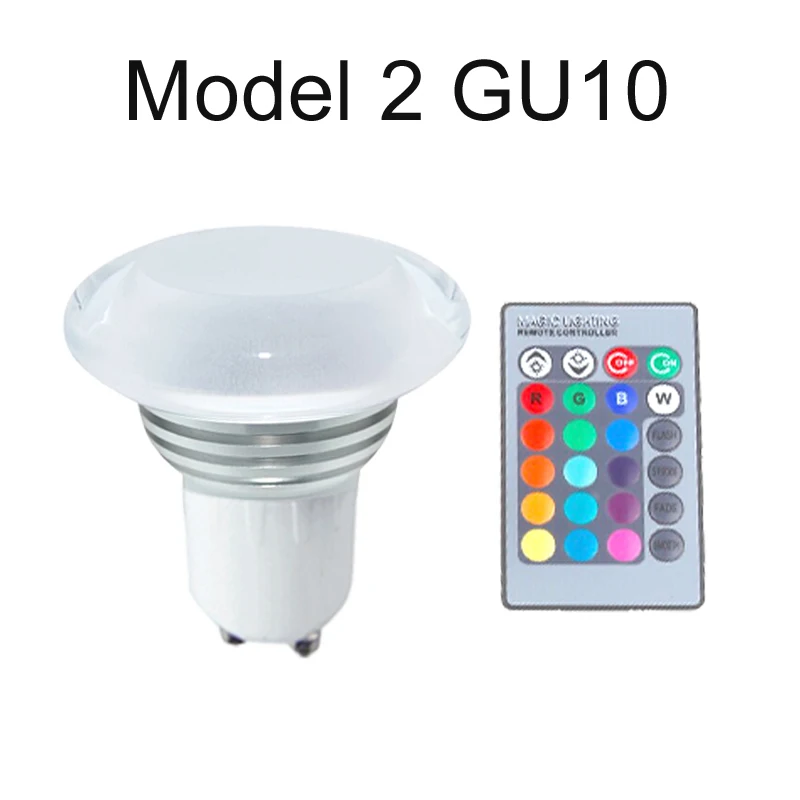 Bombillas RGB E27 E14 GU10 светодиодные лампы 3 Вт 220 В 110 пульт дистанционного управления 16