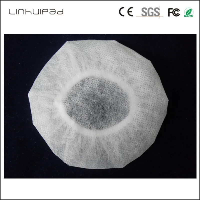 Linhuipad 6 7 см белые нетканые одноразовые гигиенические наушники крышка