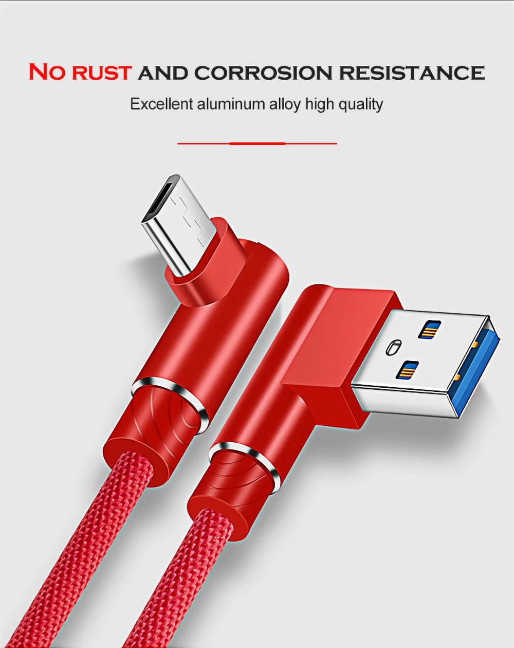 Micro USB кабель 90 градусов 2 м 3 м зарядный кабель для samsung s7 xiaomi redmi LG нейлоновый плетеный кабель для быстрой зарядки и передачи данных для Android