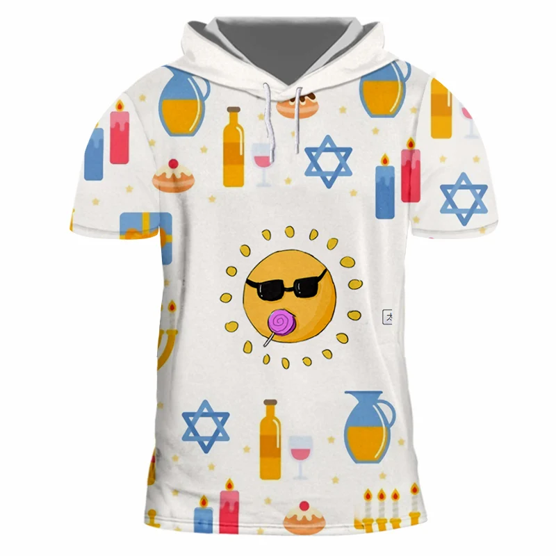 OGKB Hanukkah мужская одежда новый список в китайском стиле с капюшоном футболка 3D