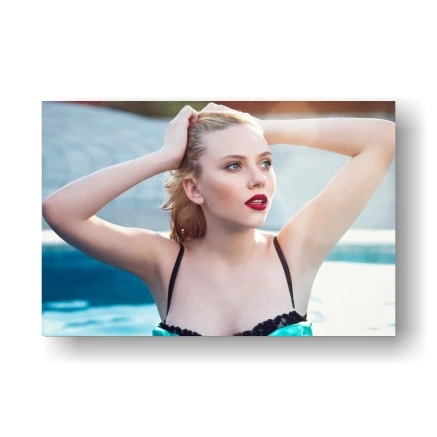 Розовый Scarlett плакат Йоханссон 48 дюймов x 32 дюймов/36 дюймов x 24 дюймов - Цвет: Розовый