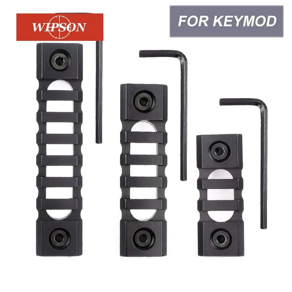 WIPSON Keymod Пикатинни рельсовые секции Monoki 3 слота 5 слотов 7 легкая рельсовая секция