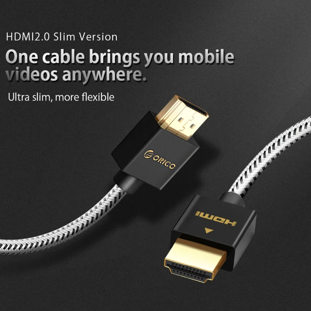 Кабель ORICO HDMI 1080P 4K 3D Папа-папа 2 0 кабель для разветвитель ЖК-проектор ТВ коробка PS3