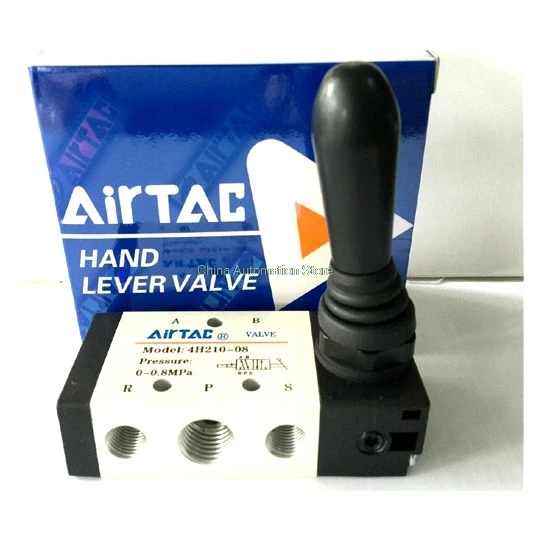AIRTAC 5 Way 2 Pos 1/4 &quotPT ручной рычаг управления пневматический клапан 4H210 08 pneumatic