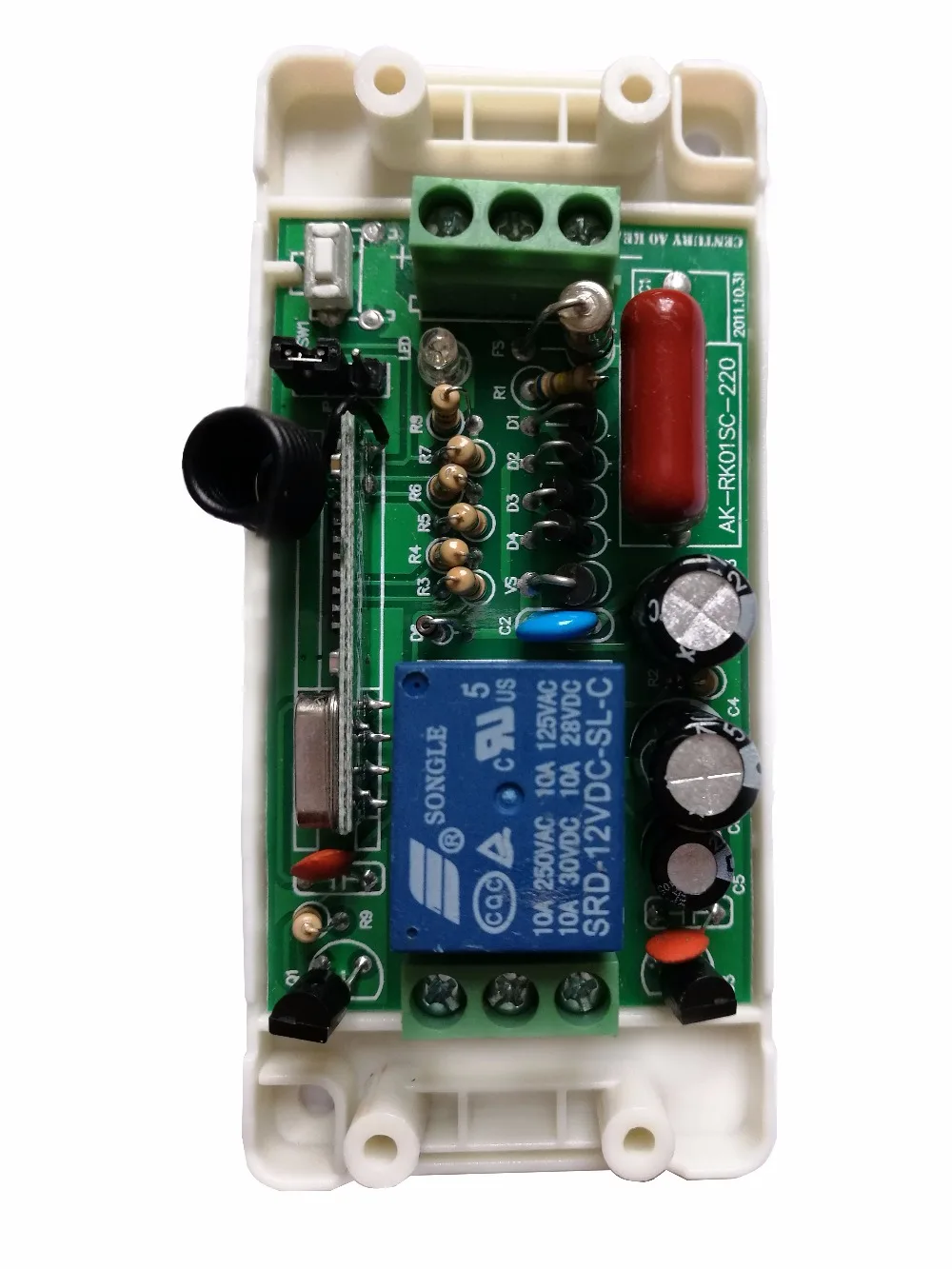 Новый AC220V 1ch rf Дистанционное управление переключатель Системы teleswitch 2x передатчик