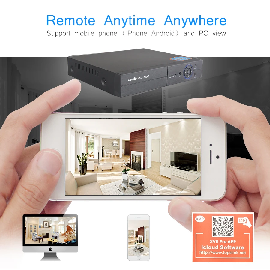 H.264 видеорегистратор AHD TVI CVI IP 5 в 1 1080N 4CH 8CH видеорекордер наблюдения DVR видеорегистратор NVR для видеонаблюдения Системы
