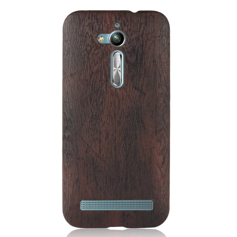 Для Asus Zenfone Go ZB500KL чехол задняя крышка искусственная кожа + Поликарбонат жесткий