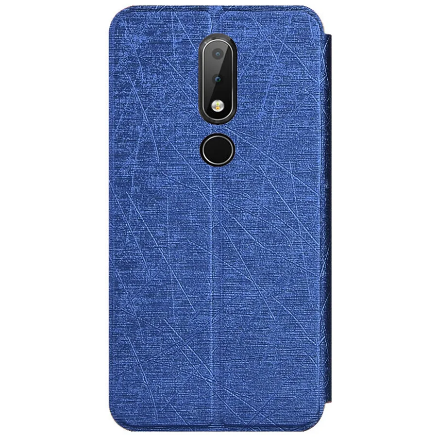 Для Nokia X6 2018 чехол для 6 1 плюс флип раскладный кожаный телефона из мягкой Премиум