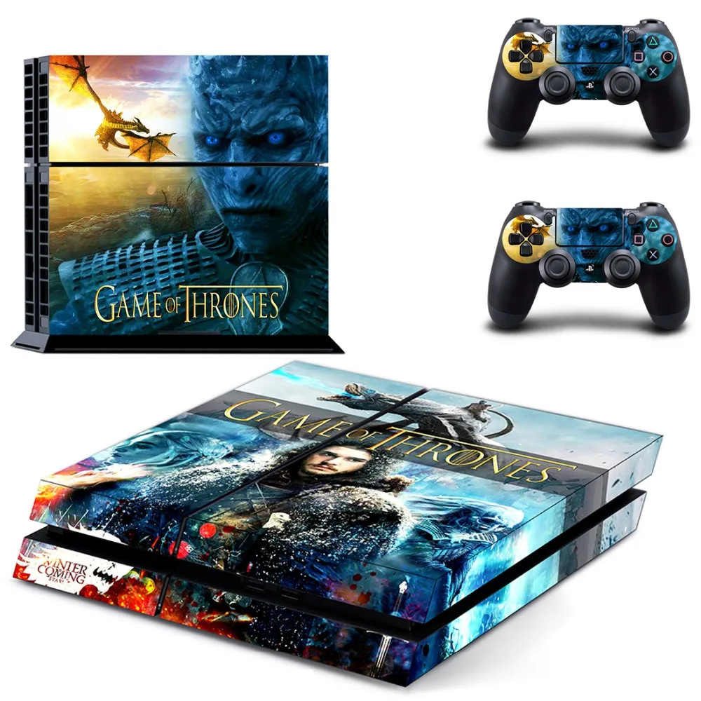 Фильм Игра престолов наклейка для PS4 Стикеры Наклейка виниловая для sony Playstation 4 консоли и 2 контроллеры наклейка для PS4 Стикеры