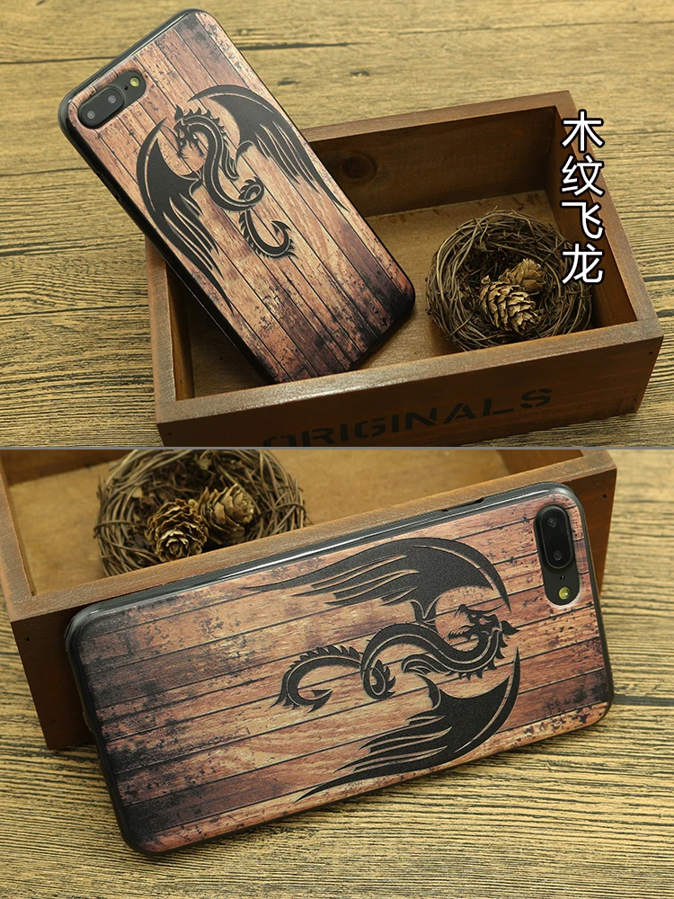 Ретро Чехол для резьбы по дереву для iPhone 5 5S 6 6s 6 plus 7 7 plus 8 8 plus x TPU силиконовый чехол для задней панели