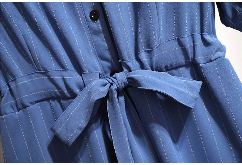 Летнее женское платье размера плюс, обхват груди 146 см, 5XL, 6XL, 7XL, 8XL, 9XL, женское платье синего и белого цветов