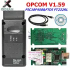 OPCOM V1.59 OBD2 диагностический сканер для автомобилей Opel OP COM 1,59 интерфейс OBD PIC18F458 + FTDI FT232RL диагностический инструмент