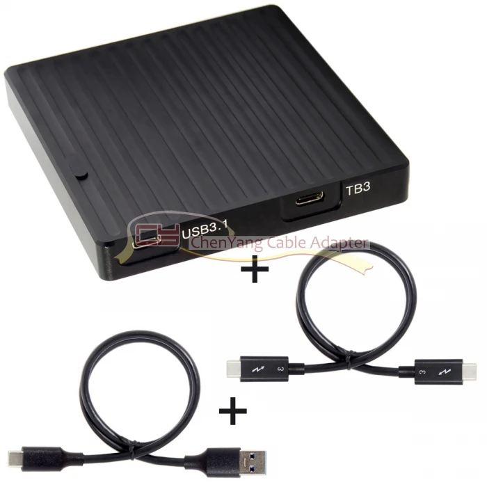 Корпус картриджа SSD Thunderbolt 3 & USB3.1 Type C и USB 0 2 к PCI Express E NVME NGFF M key|Компьютерные кабели