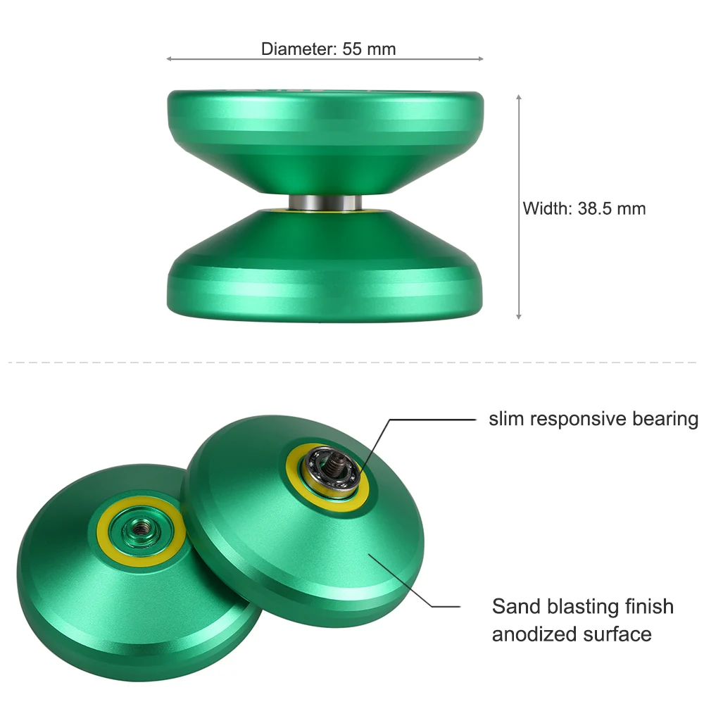 Magic yoyo V3 отзывчивый высокоскоростной токарный станок с ЧПУ из алюминиевого сплава Йо-Йо с прядильной веревочкой, узкий C размер подшипника, Профессиональный Йо-Йо