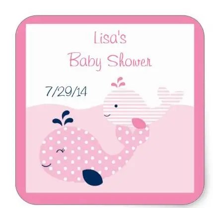 

1.5inch Mod Pink Whale Stickers 1