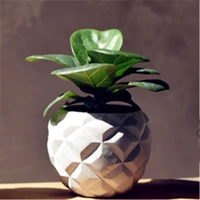concrete 3d pineapple vase mould creative desktop decoration pot pen holder silicone mold for cactus succulent plants