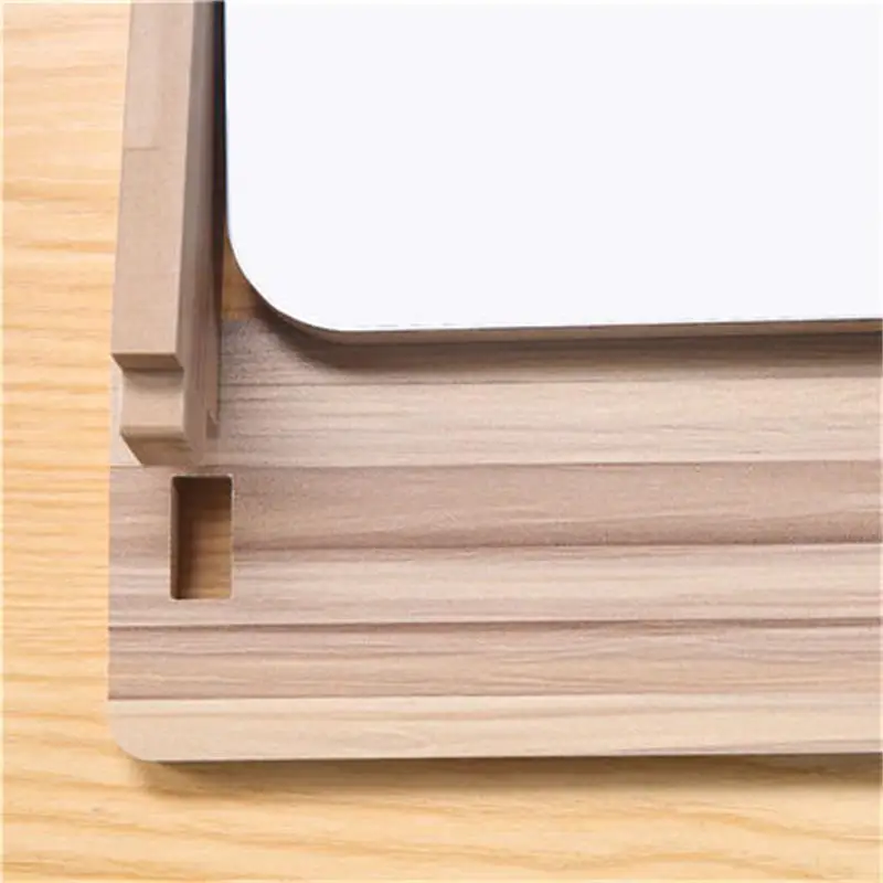 Новинка 360 бесплатных вращающихся косметических зеркал деревянные аксессуары