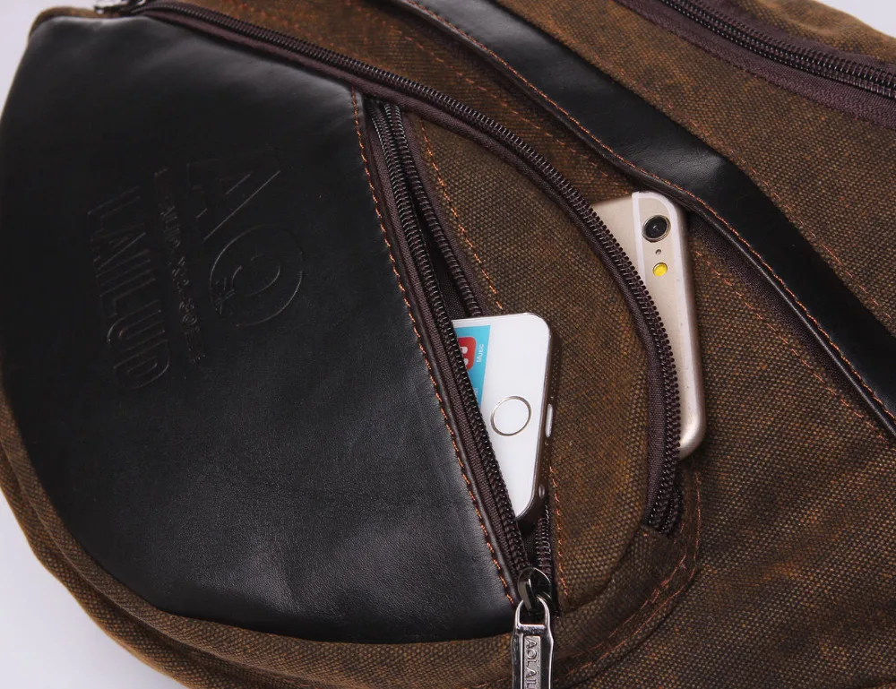 Для мужчин холст слинг груди день Back Pack сумка высокое Ёмкость бренд известный