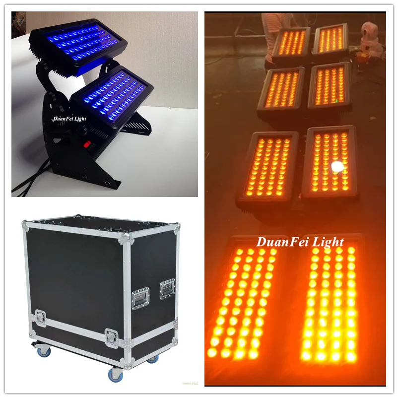 (Flycase) 10 ЛОТ Рождественское украшение для сада светодиодный прожектор 96x15 Вт rgbwa 5 в