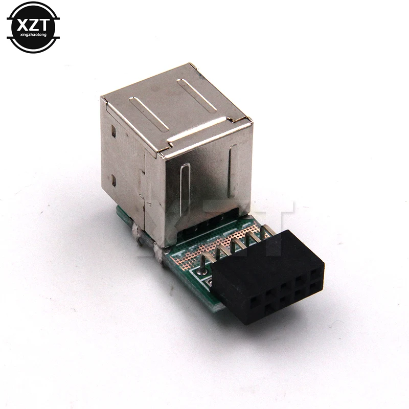 USB 2 0 9 контактный женский портовый адаптер конвертер материнская плата