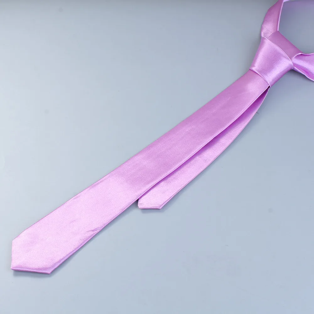 Men's Solid Color Slim Tie Polyester Skinny Necktie Wedding Business Fashion Neck Black Blue 146cm(57 4/8) x 5cm(2&quot) 1 Pcs |