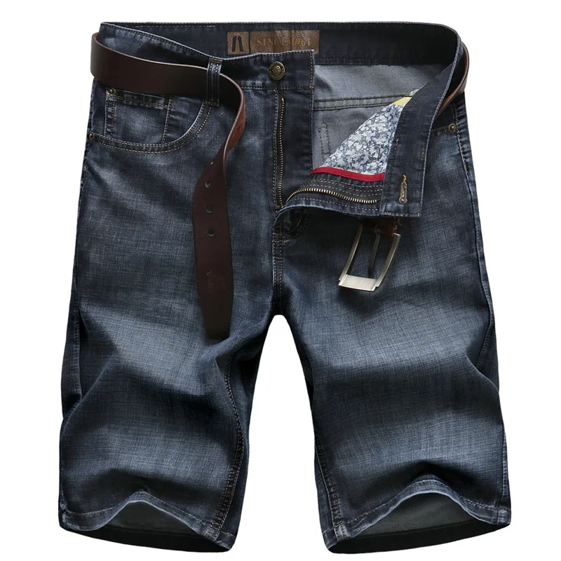 

Icpans Casual Shorts Denim 100% Pure Cotton Summer Shorts Men Jeans Clothing Knee Length Shorts Man Cargo 2018 Big Size 42