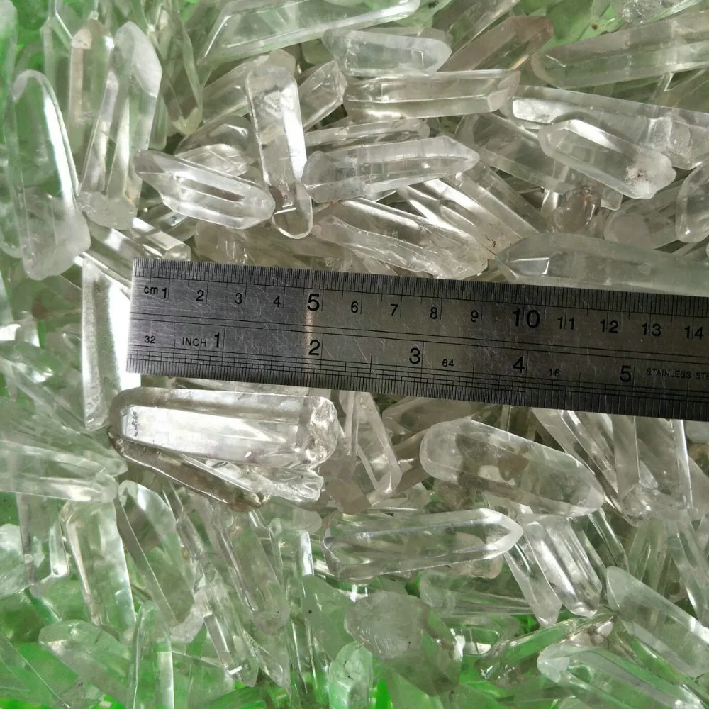 2.2LB 1 кг прозрачные кварцевые хрустальные точки были отполированы из