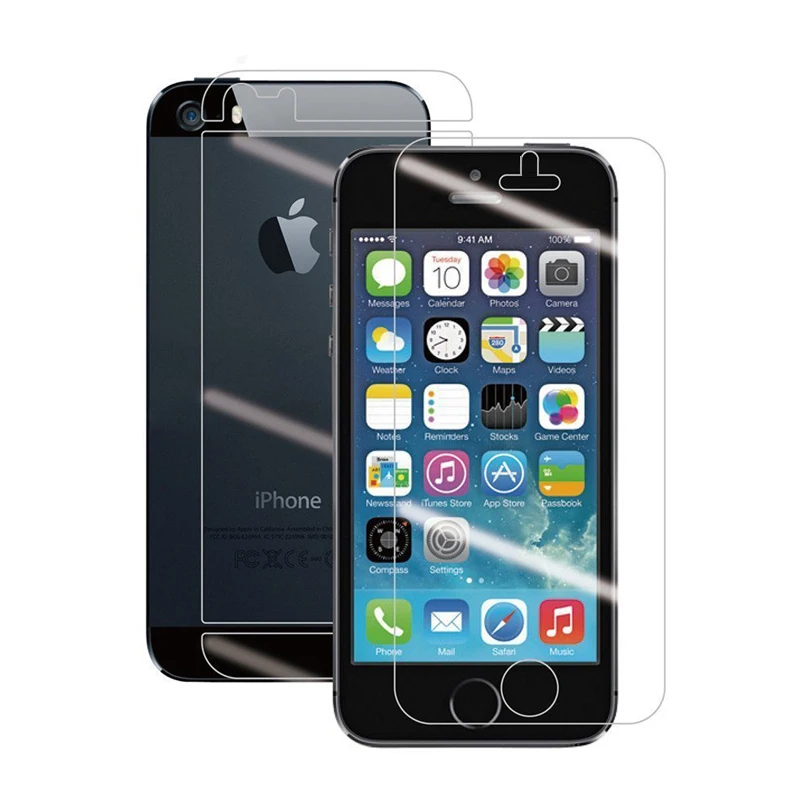 100 шт./лот 50 комплектов прозрачная пленка для экрана iphone 6 6s 7 plus 5 5s se Защита