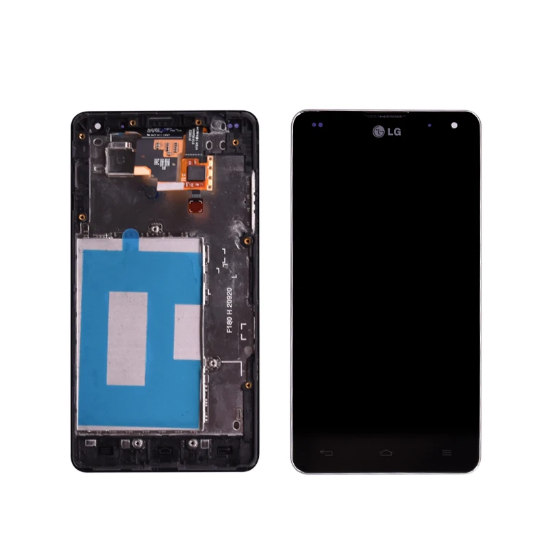 ЖК-дисплей с сенсорным экраном дигитайзер в сборе рамкой для LG Optimus G E975 E973