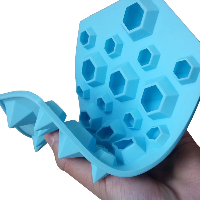 27 полостей кристальная силиконовая форма для льда 3D Алмазные частицы