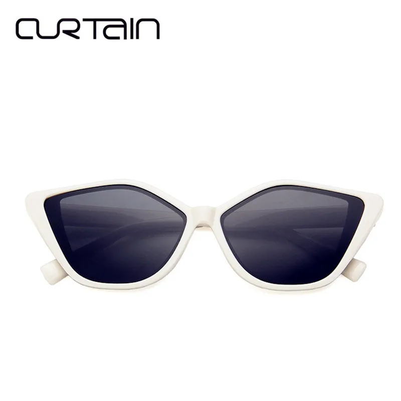 CURTAIN Oculos Lunette de Soleil New Classic Sunglasses Men Brand Designer Mirror Cat Eye Star Style Rays Protection | Аксессуары для