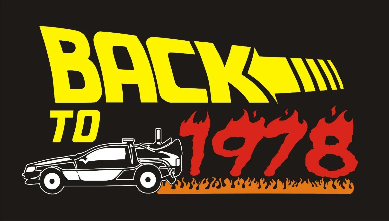 Модная футболка с надписью Back To The Future Delorian на 40 й день рождения 2019|Мужские