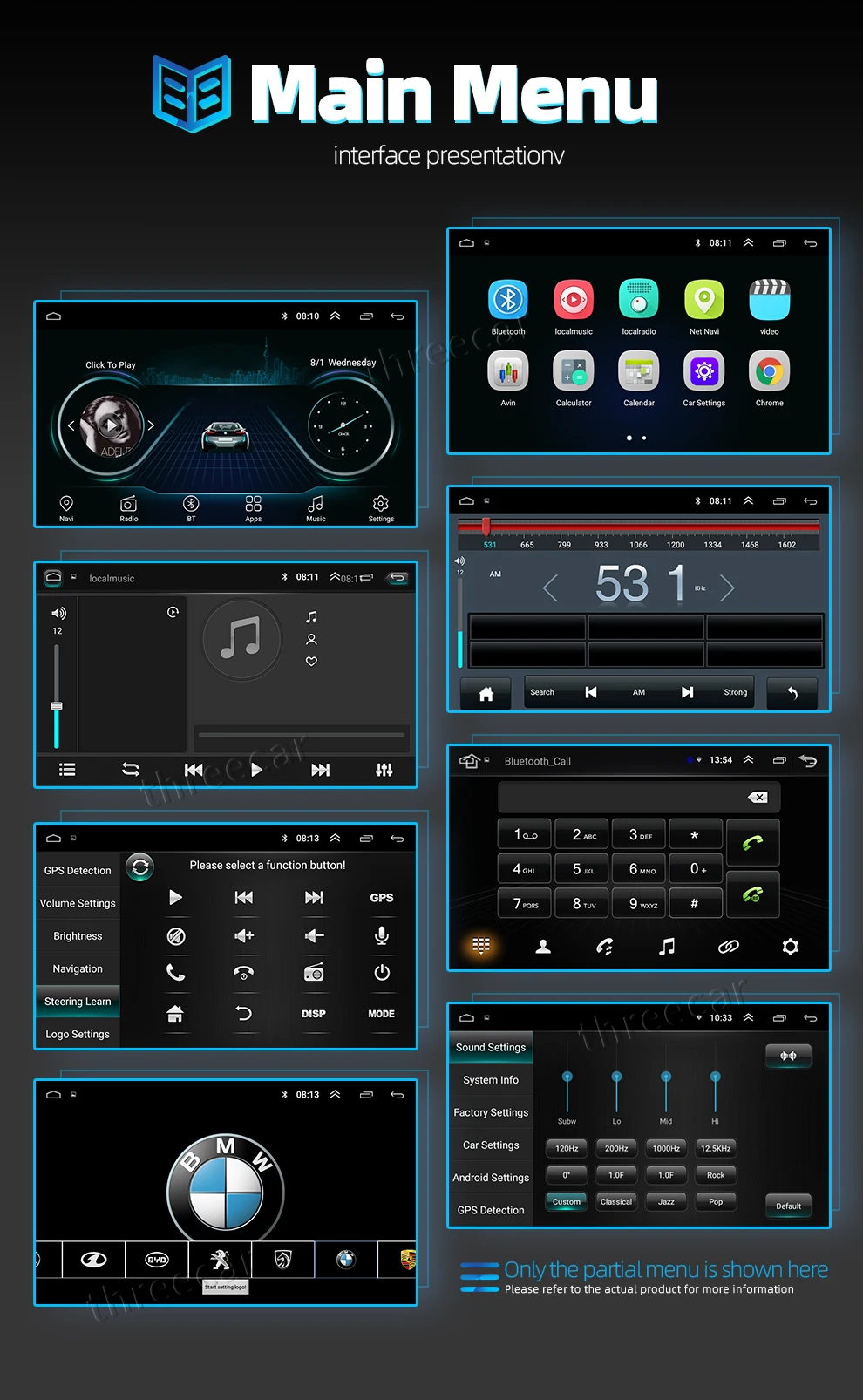 Android 9 gps навигация Авторадио 2+ 16 Гб мультимедийный плеер Bluetooth DSP FM AM 3g wifi OBD2 Универсальный 2Din автомобильный Радио для ford